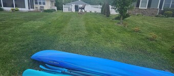 Beautiful Lakefront home, pets welcome, fully fenced, dock, kayaks, fishing!!