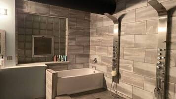 Assecador de cabells, bidet, tovalloles i sabó