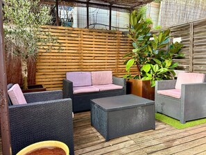 Terrace/patio - Charming little studio near the center and beaches (Banyuls-sur-Mer)