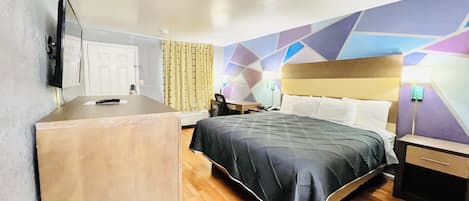 Kamar Standar, 1 Tempat Tidur King, Bebas Asap Rokok | Meja kerja, ruang kerja ramah laptop, Wi-Fi gratis, dan seprai linen