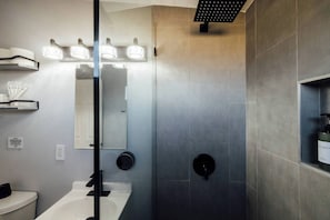 Hair dryer, towels