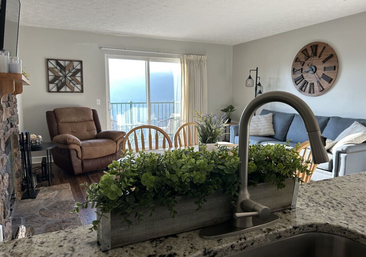 Smart TV, fireplace, foosball, table tennis