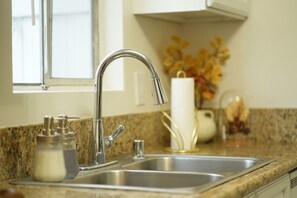 Fridge, microwave, oven, stovetop - Sleek 2BR Townhouse - 2 King Beds Surf City Huntington Beach- Disney& Beach (Huntington Beach)