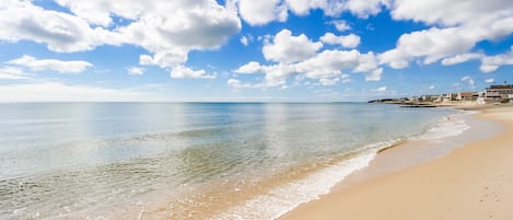 On the beach