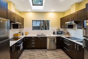 Microwave, oven, stovetop, dishwasher