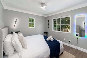 5 bedrooms, iron/ironing board, travel crib, WiFi
