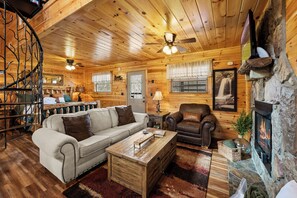 TV connectée, cheminée, jeux vidéo