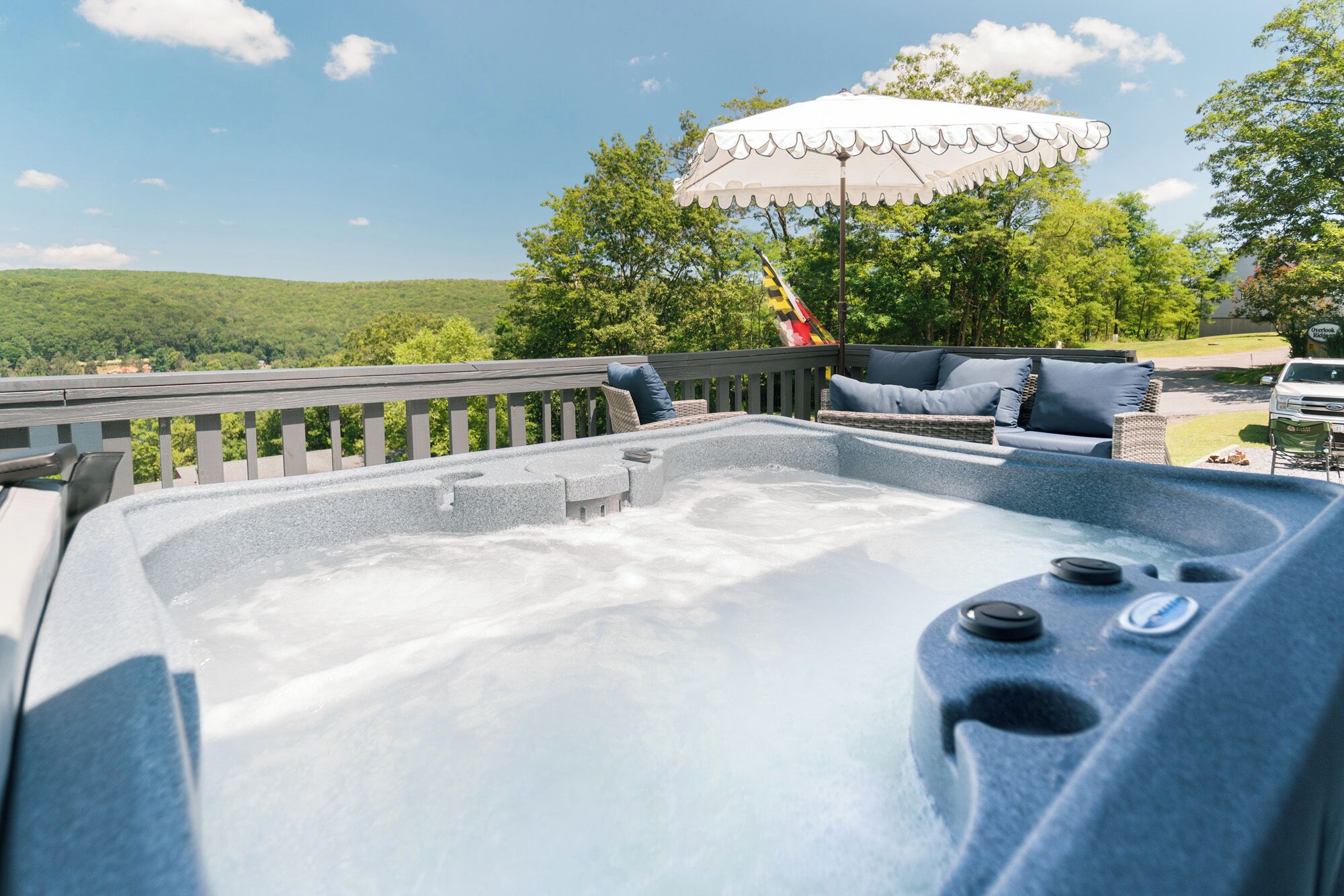 Bain à remous extérieur