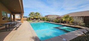 A heated pool