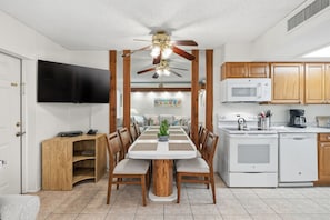 Fridge, oven, cookware/dishes/utensils - 1-Bedroom Rental w/ Ocean Views (Palm Beach Shores)