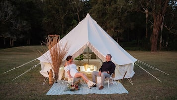 Outdoor wedding area