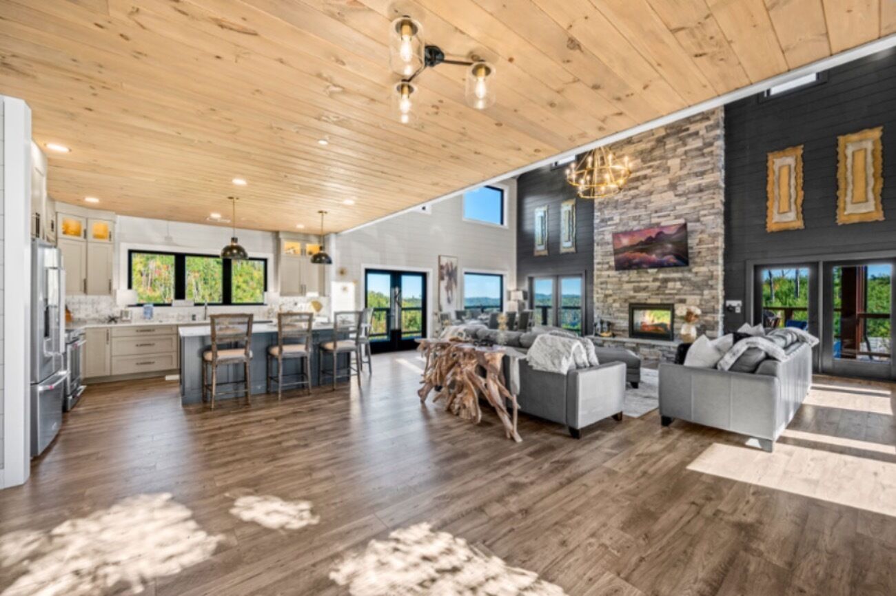 Smart TV, fireplace, video games, books