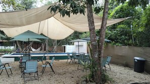 Outdoor dining - Bacalar inn (Bacalar)