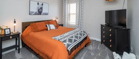 3 bedrooms, iron/ironing board, travel crib, WiFi