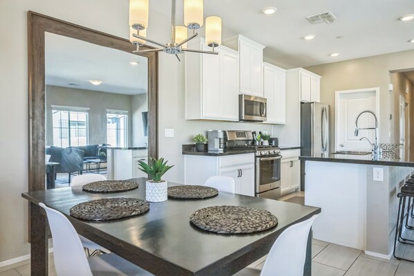 Microwave, oven, stovetop, dishwasher