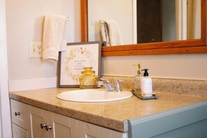 Towels, soap, toilet paper
