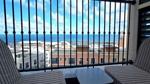 Quarto duplo superluxo, sacada, vista para o oceano | Vista para praia/oceano