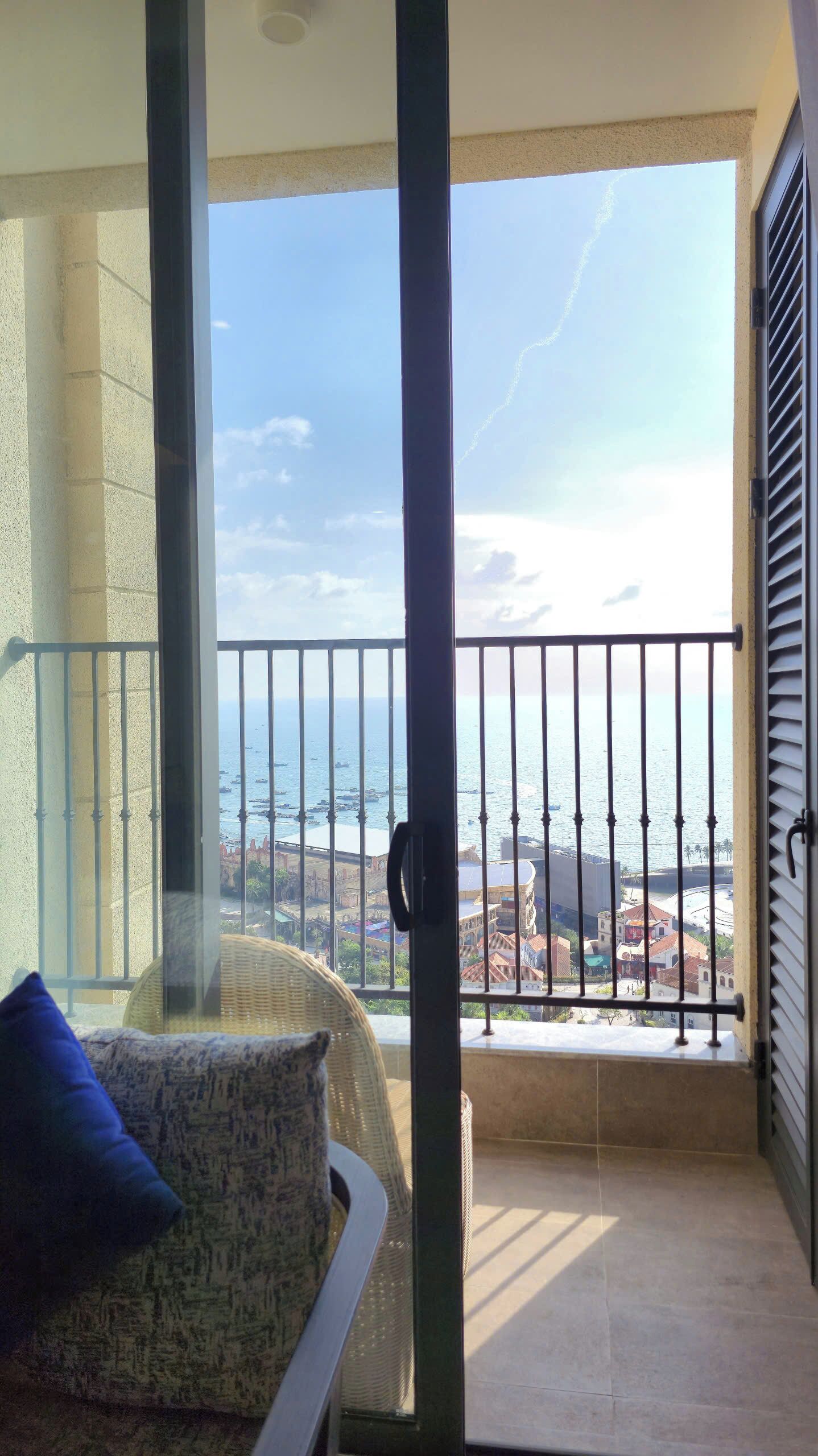 Appartamento Luxury, 1 letto king, balcone, vista oceano | Terrazza/patio