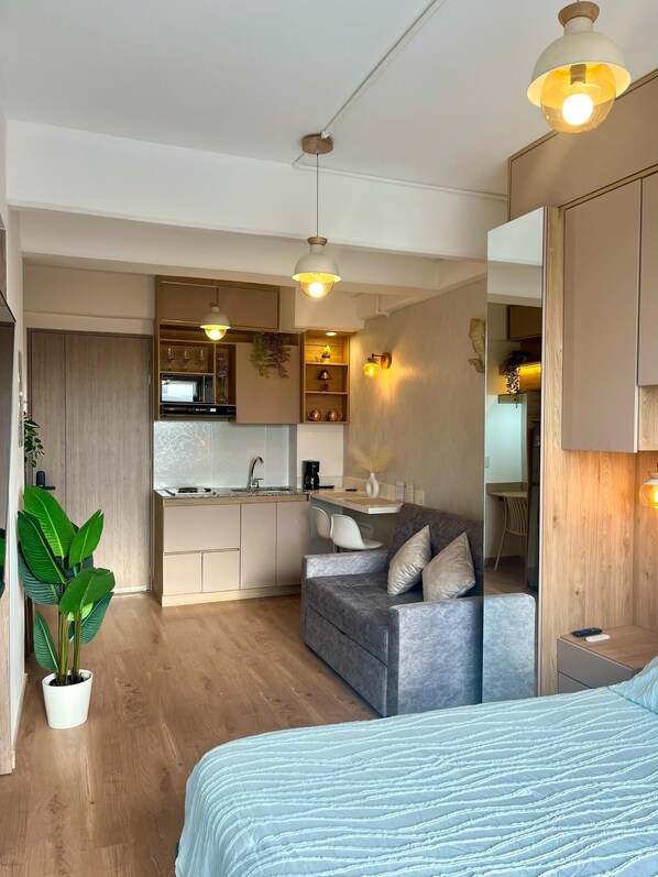 1 chambre, fer et planche à repasser, Wi-Fi, draps fournis