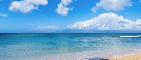 Chaises longues, serviettes de plage
