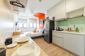 Estúdio básico, ar-condicionado | 1 quarto, Wi-Fi de cortesia