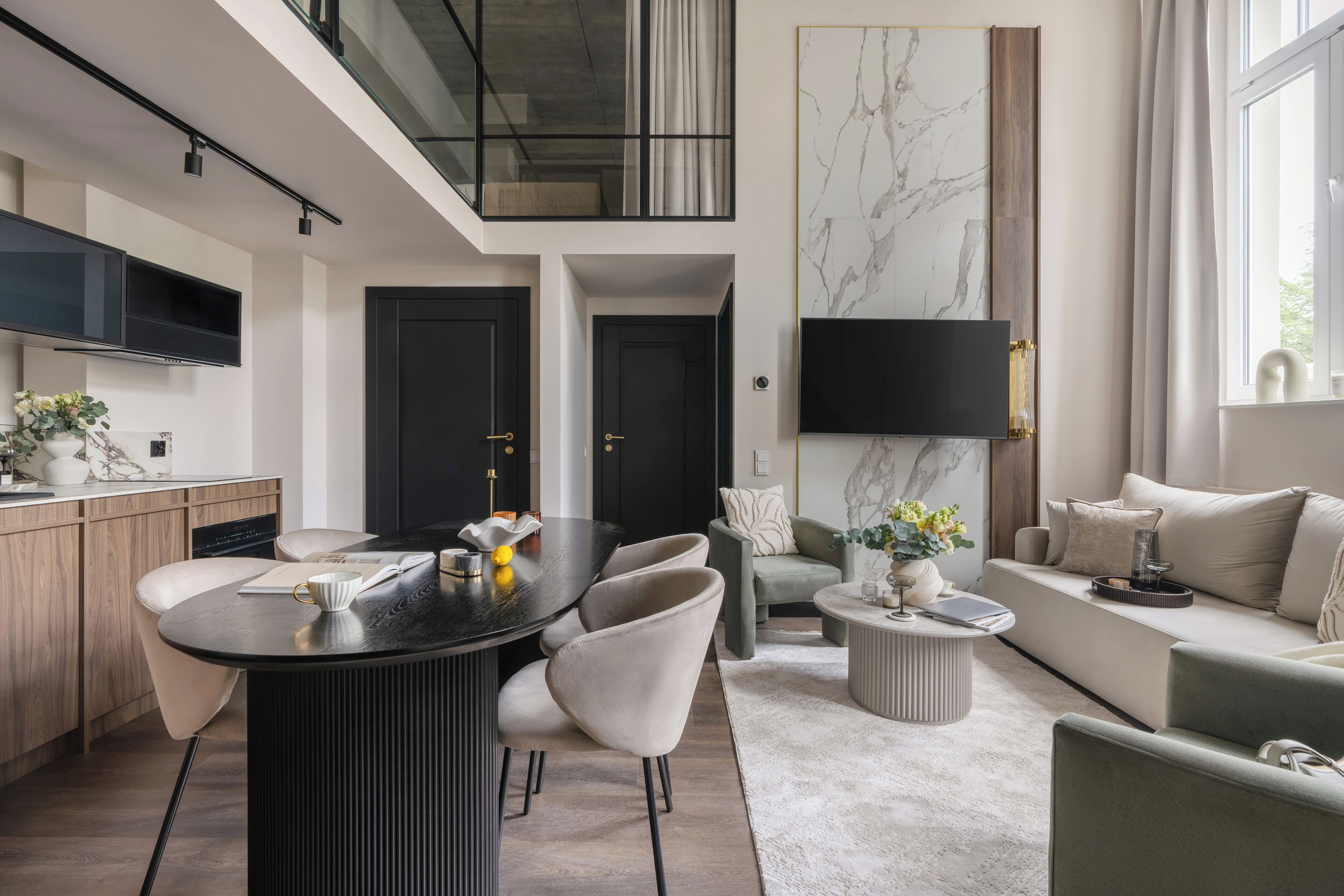 Apartamento Confort, vistas a la ciudad | Zona de estar