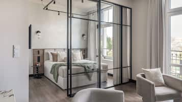 Cobertura grand, sacada, vista para a cidade | Área de estar