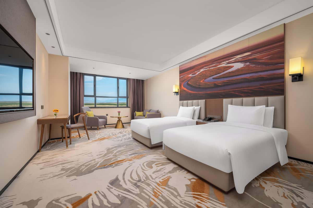 Executive Twin Room | 1 bedroom, down comforters, free minibar items, desk