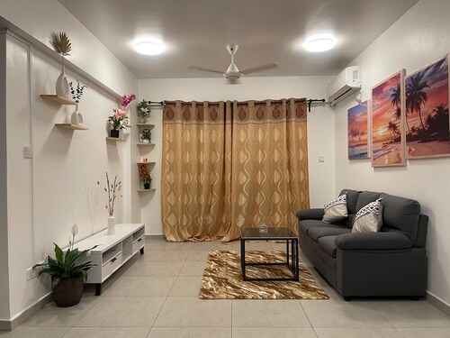 Spacious 3-bedroom apartment with WiFi, AC in charming Phase 02