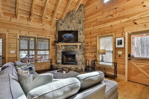 Smart TV, fireplace, video games