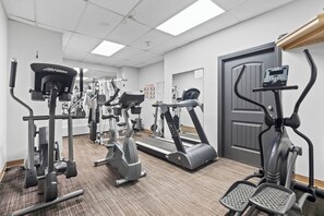Fitness facility - Pool/Patio/ & Private Balcony in Downtown Edmonton, Private Parisian Condo (Edmonton)