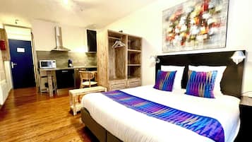 1 quarto, roupas de cama premium