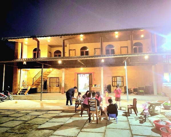 Outdoor wedding area