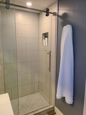Hair dryer, towels, soap, toilet paper - Beautiful New Suite in Nanaimo (Nanaimo)