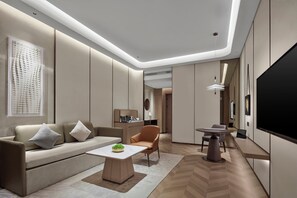 Business Suite, 1 King Bed with Sofa bed, Private Bathroom, Garden View | View from room - Wanda Jin Ordos (Ordos)