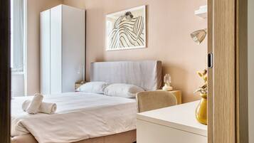 Deluxe appartement, uitzicht op stad | 2 slaapkamers, gratis wifi, beddengoed