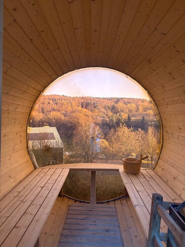 Maison de vacances 'Sternschnuppe' avec vue sur le lac, Wi-Fi et climatisation