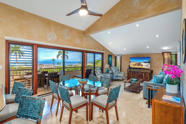 Luxury Apartment, Ocean View, Garden Area | Living area - Refined Resort Wailea Oceanview Vistas (Kihei)