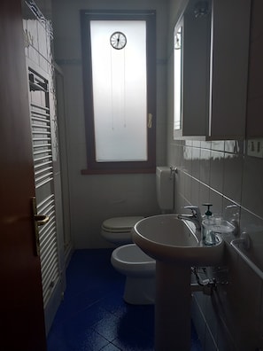 Bruser, bidet, håndklæder