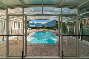 A heated pool