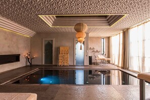 Indoor pool, a heated pool