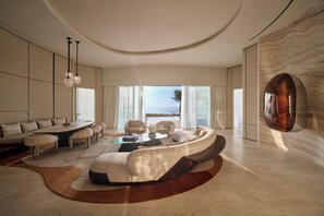 Biệt thự Cao cấp | Bộ đồ giường cao cấp, minibar với thức ăn, đồ uống miễn phí 