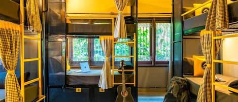 Dortoir Partagé, dortoir mixte (Bed in 8 Beds) | Rideaux occultants, Wi-Fi gratuit, draps fournis