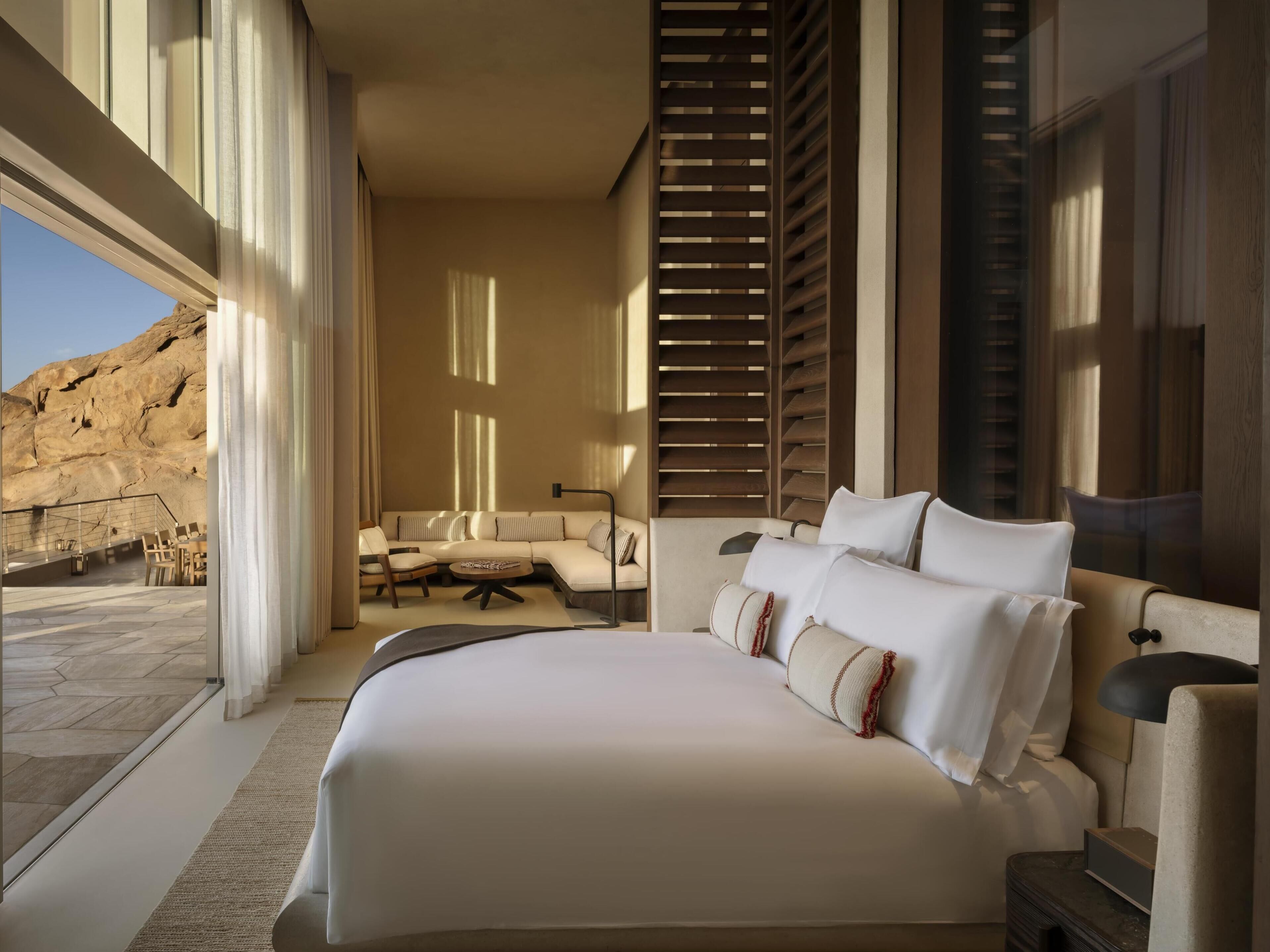 Premium bedding, down duvets, free minibar items, iron/ironing board