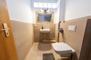 Shower, hair dryer