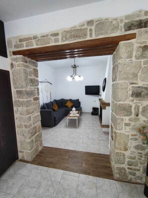TV connectée, cheminée