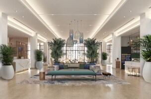 Mostrador para check-in y check-out