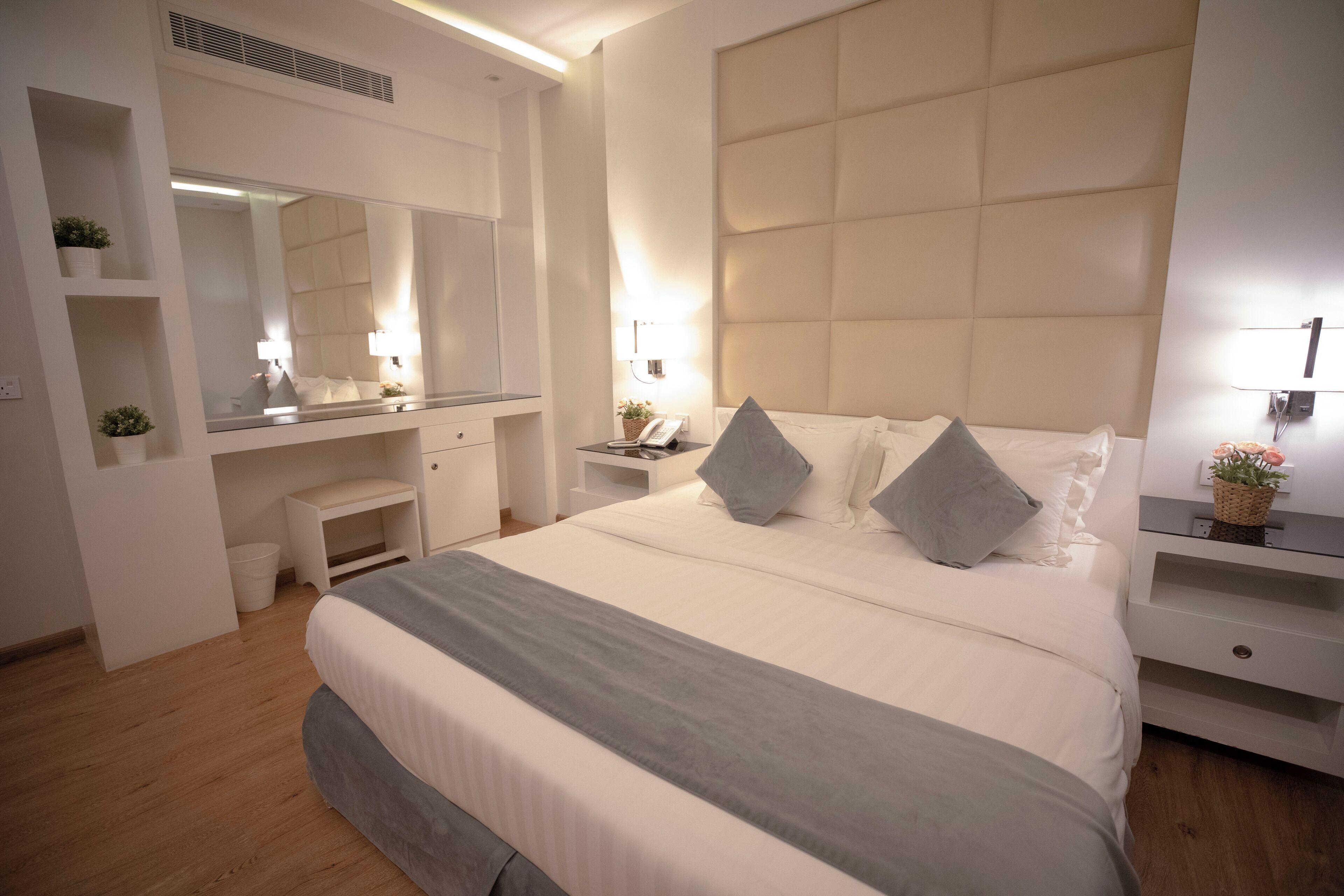 Chambre Junior, vue ville | Literie de qualité supérieure, surmatelas