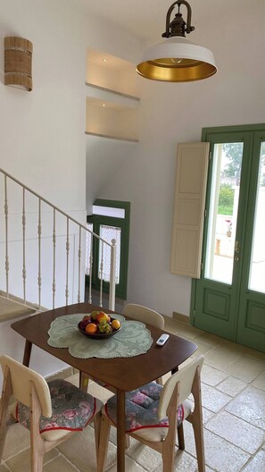Villa, 2 Bedrooms, Private Pool, Garden View | Dining room - Masseria tre Archi , Private Pool (Galatina)