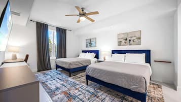 2 bedrooms, iron/ironing board, travel crib, WiFi